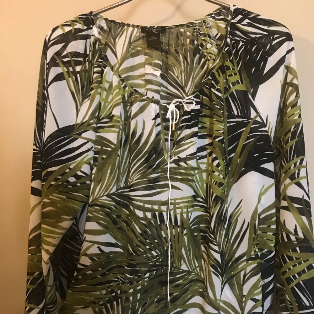 Tropical print blouse